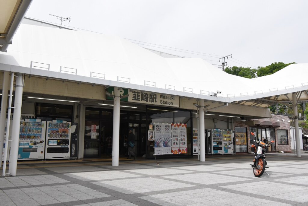 韮崎駅（スーパーカブ1周年スタンプラリー）